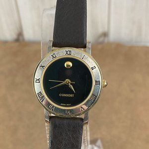 Vintage Consort Gold Dot Ladies 2 Tone Gold and Silver Watch